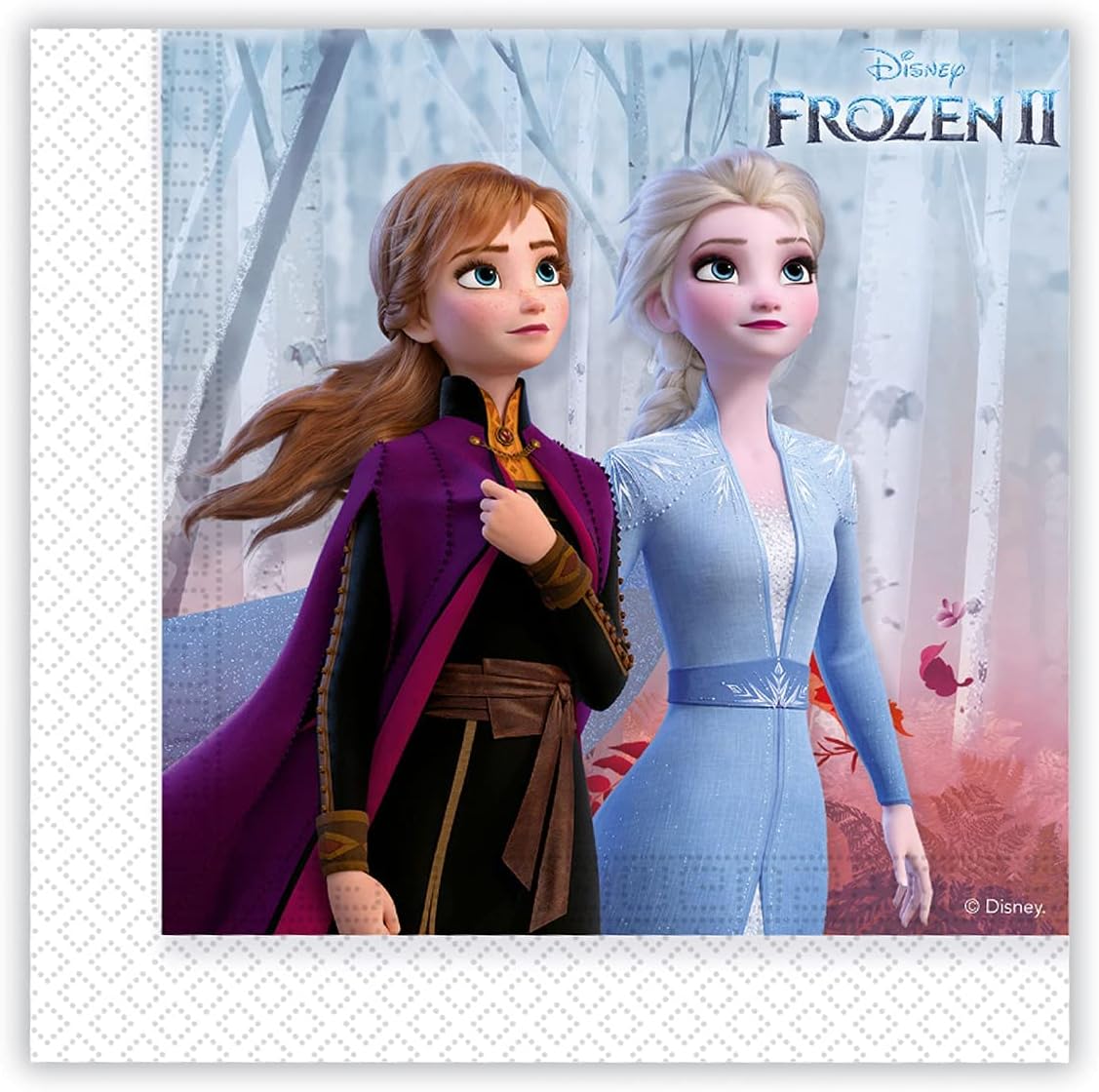Disney Frozen 2 10066549, Multi-coloured, Frozen 2 Napkins
