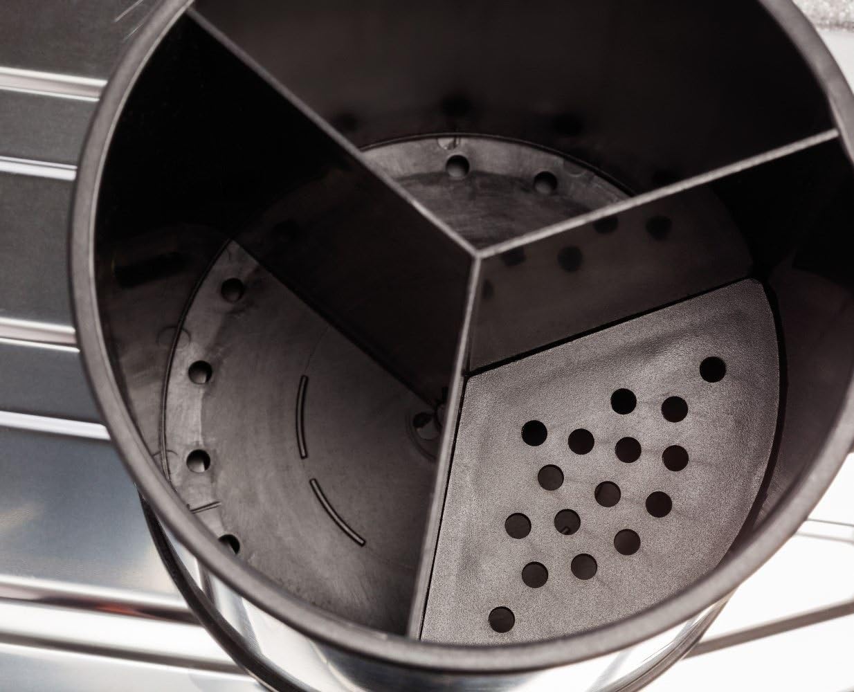 Stellar Kitchen Rotating Sink Caddy, Brushed Stainless Steel, Silver, 20 x 30 x 25 cm - Image 4