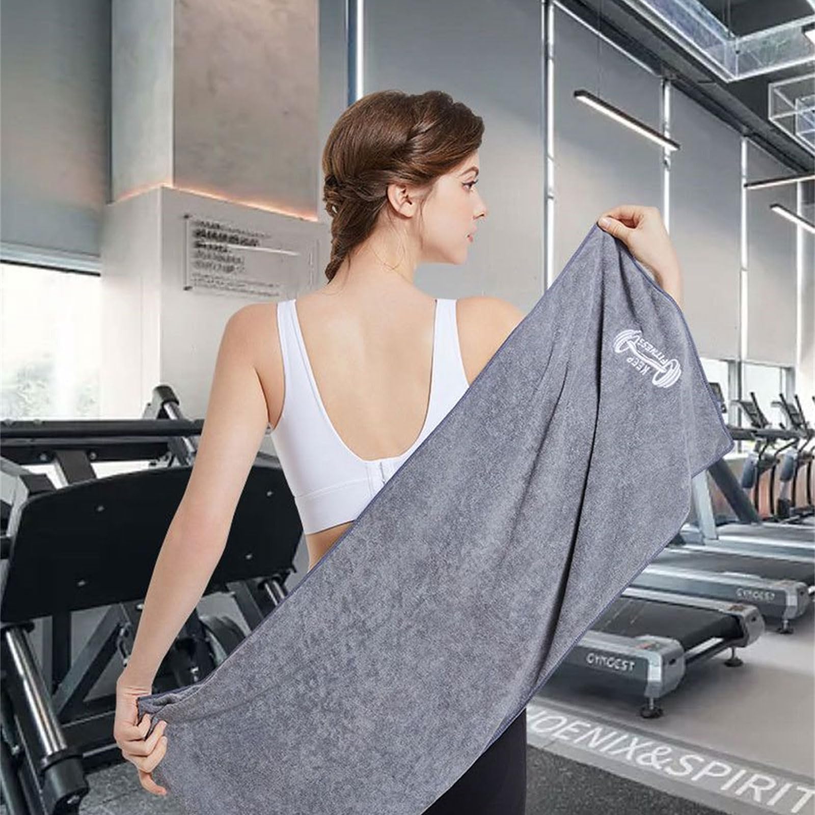 XISAOK Gym Towel Workout Fitness Towel Microfiber Gym Fast Drying and Absorbent for Exercise