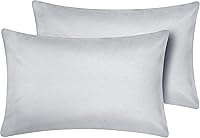 Vista 15 de Funda de Almohada de Viaje 12x18 Paquete de 2 Piezas 100% Algodón Egipcio Cierre de Sobre 500 Número de Hilos Funda de Almohada para Niños Pequeños