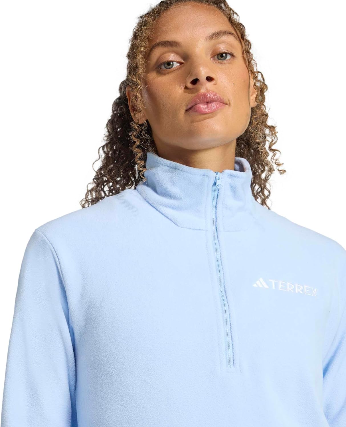adidas Women's Terrex Multi Essentials Half-zip Fleece Hiking Jacket