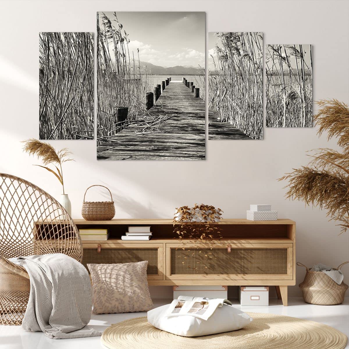 Lienzos Decorativos 160x50cm Cuadro Sobre Lienzo Moderno Mujer Limones Minimalismo Grande XXL Dormitorio Cocina Cuadros Pared Imágenes Cuadros Decoracion Salon Wall Art Prints Decor AB160x50-6027