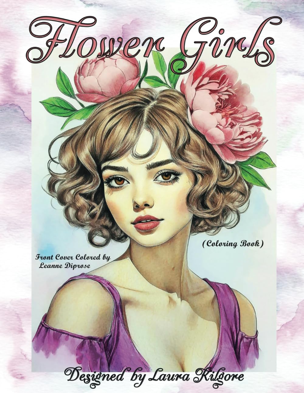 Flower Girls: 50-PAge Coloring Book in Greyscale for Adults. The theme for this book is beautiful portraits of girls with different flowers in hair. ... imagination to color different hair styles.