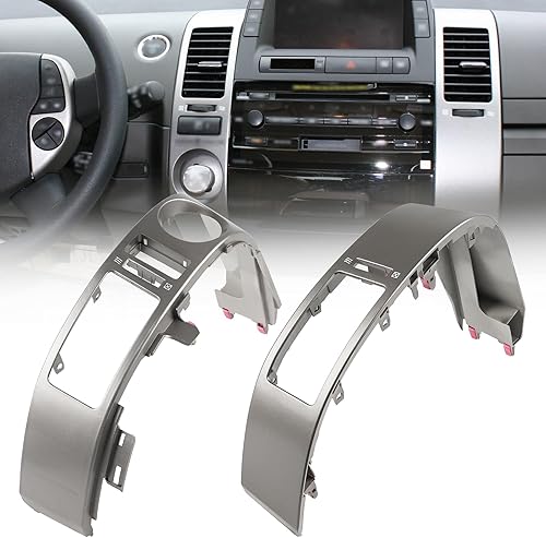Par de paneles de ventilación de salida de aire acondicionado central, panel de ajuste de ventilación de salpicadero central compatible con Toyota