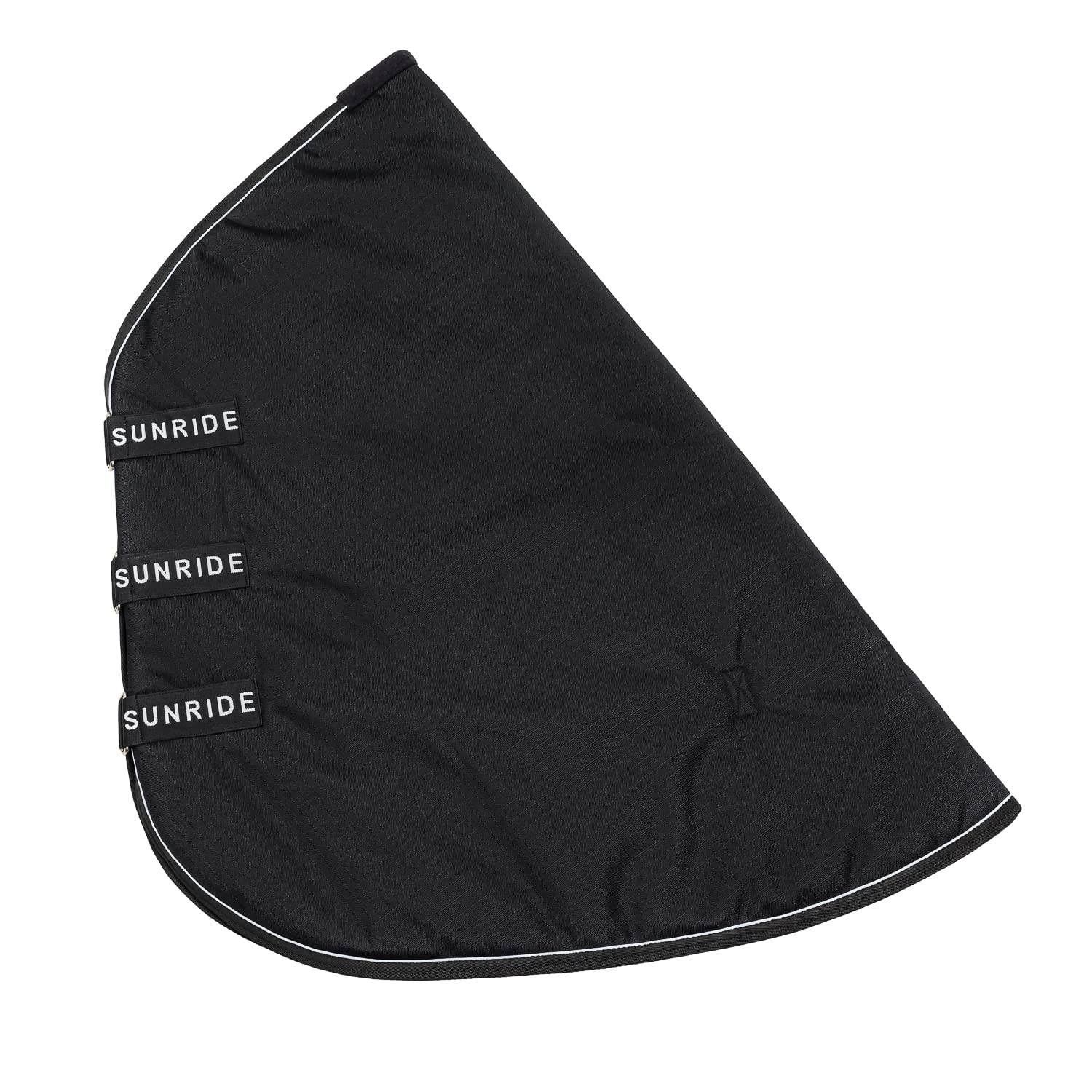 SUNRIDE Parte del collo 50g compatibile con i nostri tappeti invernali e antipioggia - 600D ripstop, impermeabile (XL/165 cm, nero)