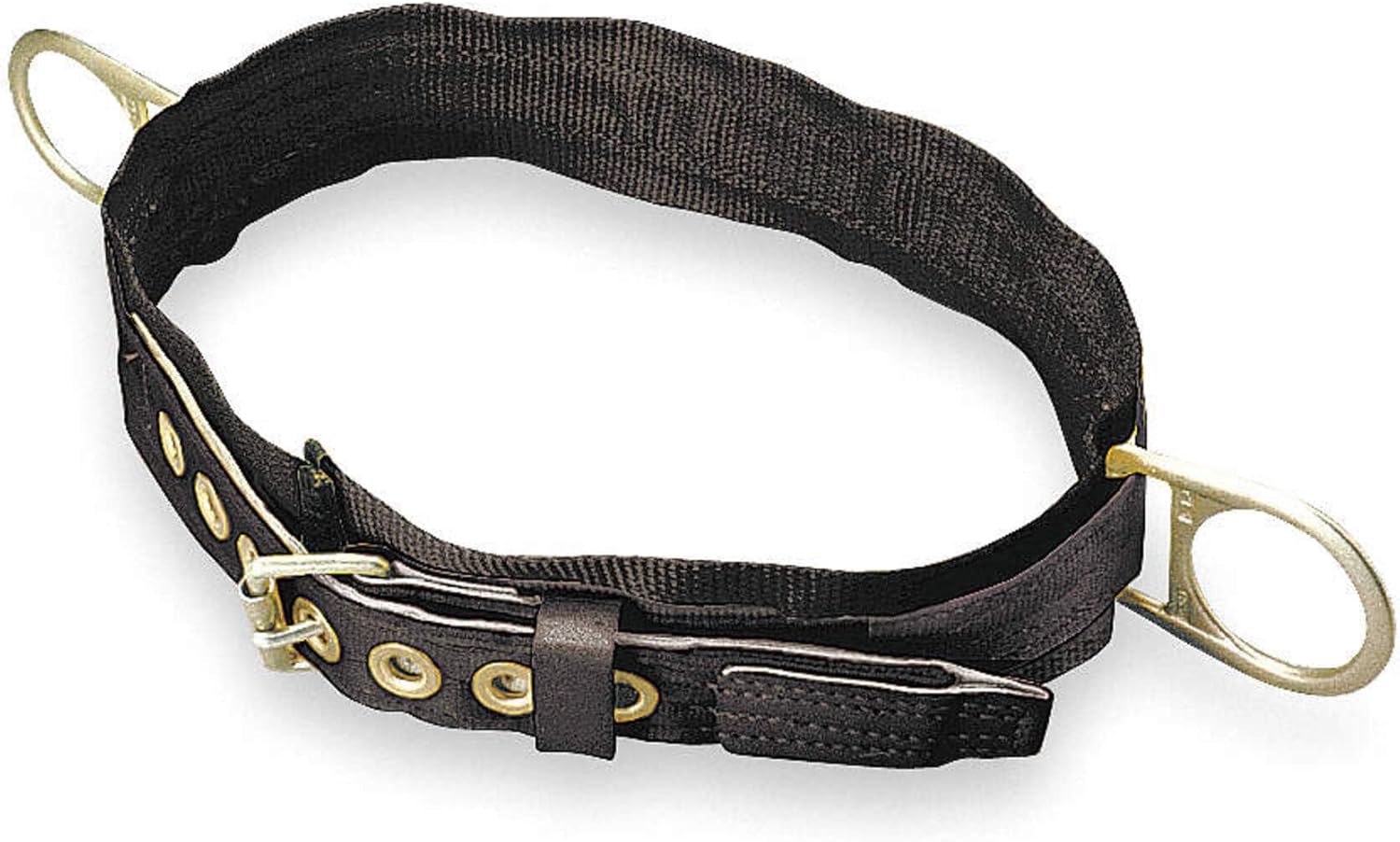 Miller by Honeywell 2NA/XLBK Double D-Ring Body Belt with 1-3/4-Inch Webbing and 3-Inch Back Pad, X-Large, Black