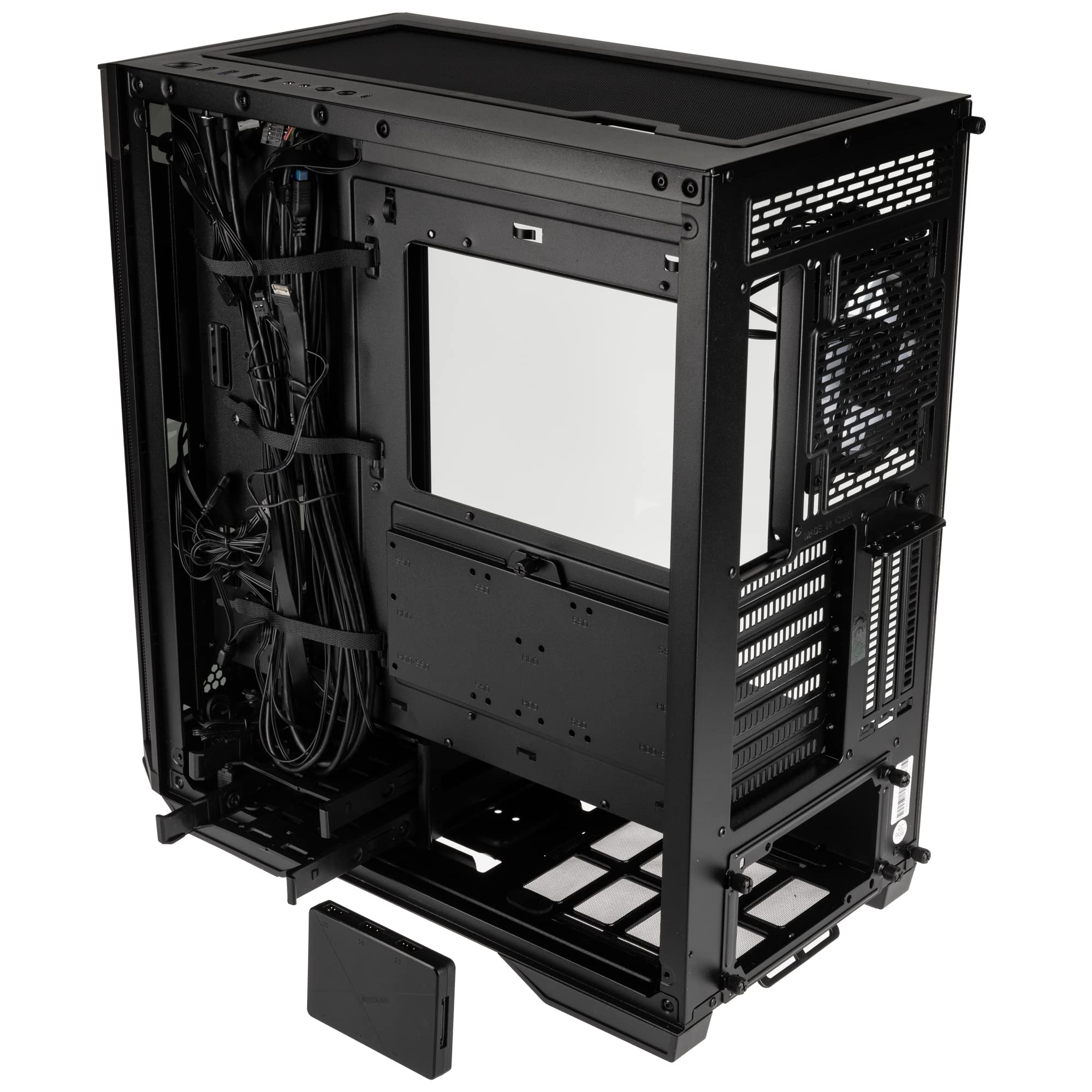 KOLINK Observatory Z ARGB E-ATX Midi-Tower - Caja de Ordenador con 4 Ventiladores ARGB preinstalados, Caja de PC para refrigeración AIO, Carcasa de PC de Cristal RGB (Z Negro)