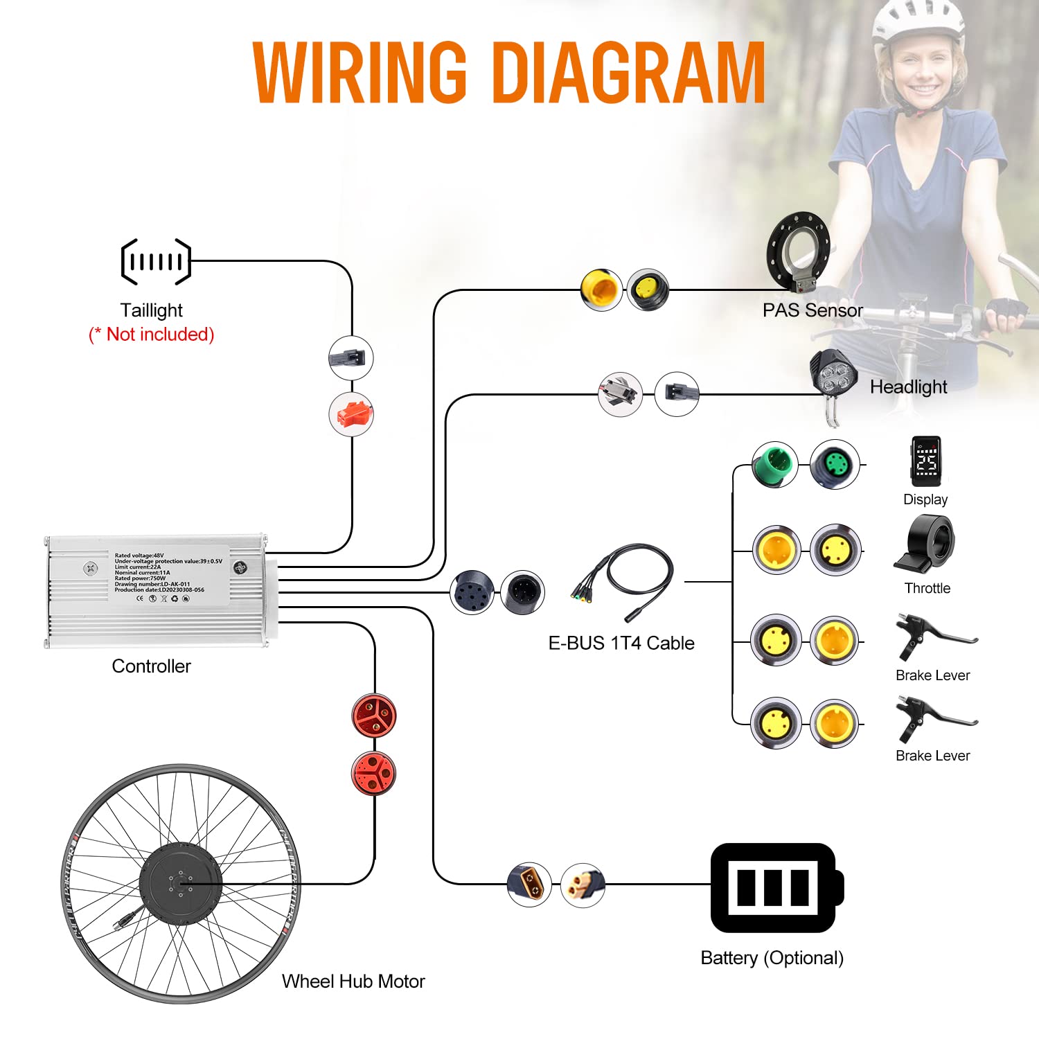 Bafang Motor Bafang H640 Bafang Electric Bicycle Conversion Kit