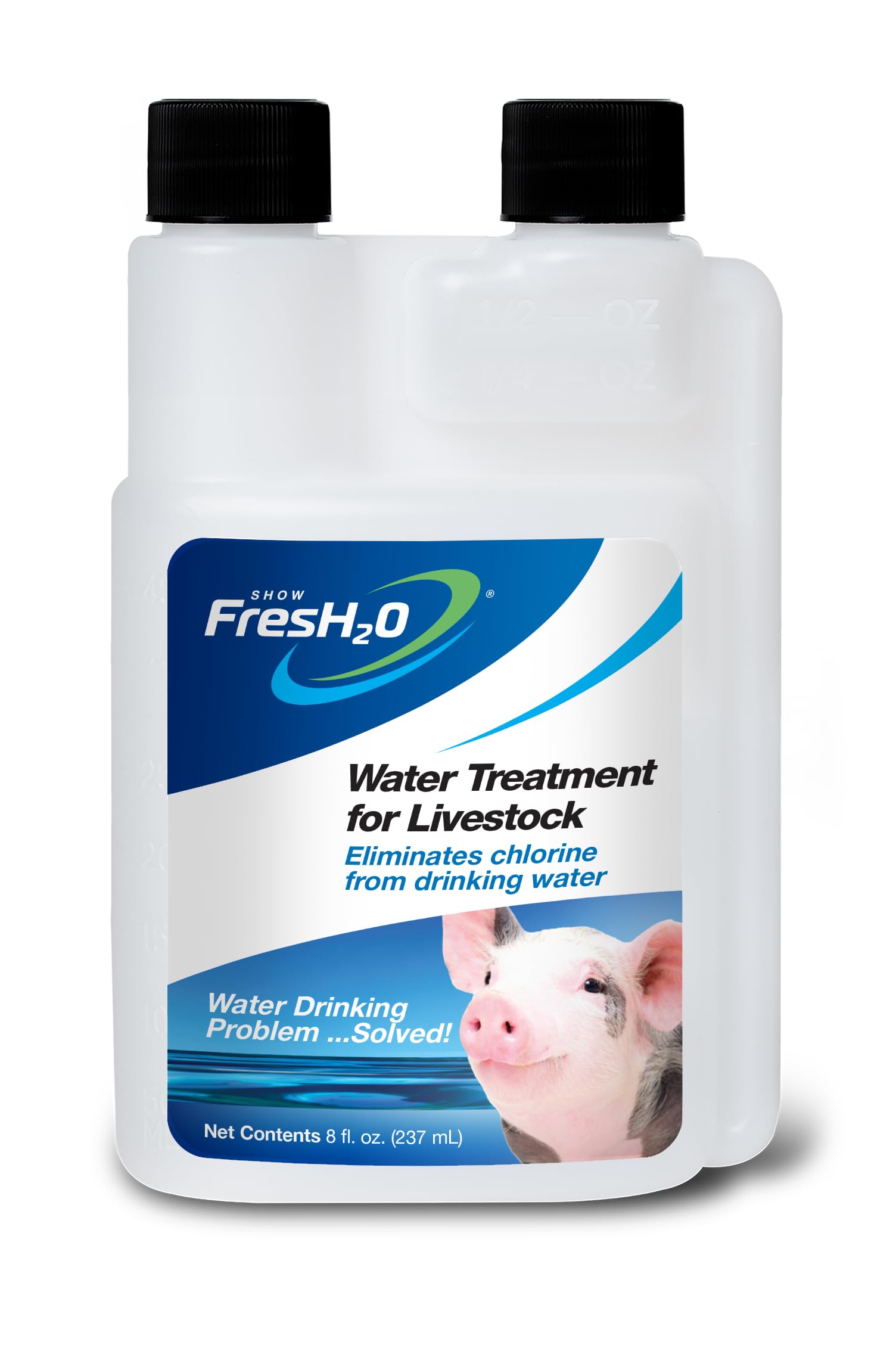 Show FresH2O Livestock Water Treatment for Drinking Water - Effectively Eliminates Chlorine and Removes Related Odor, Easy to Use, Treats Up to 75