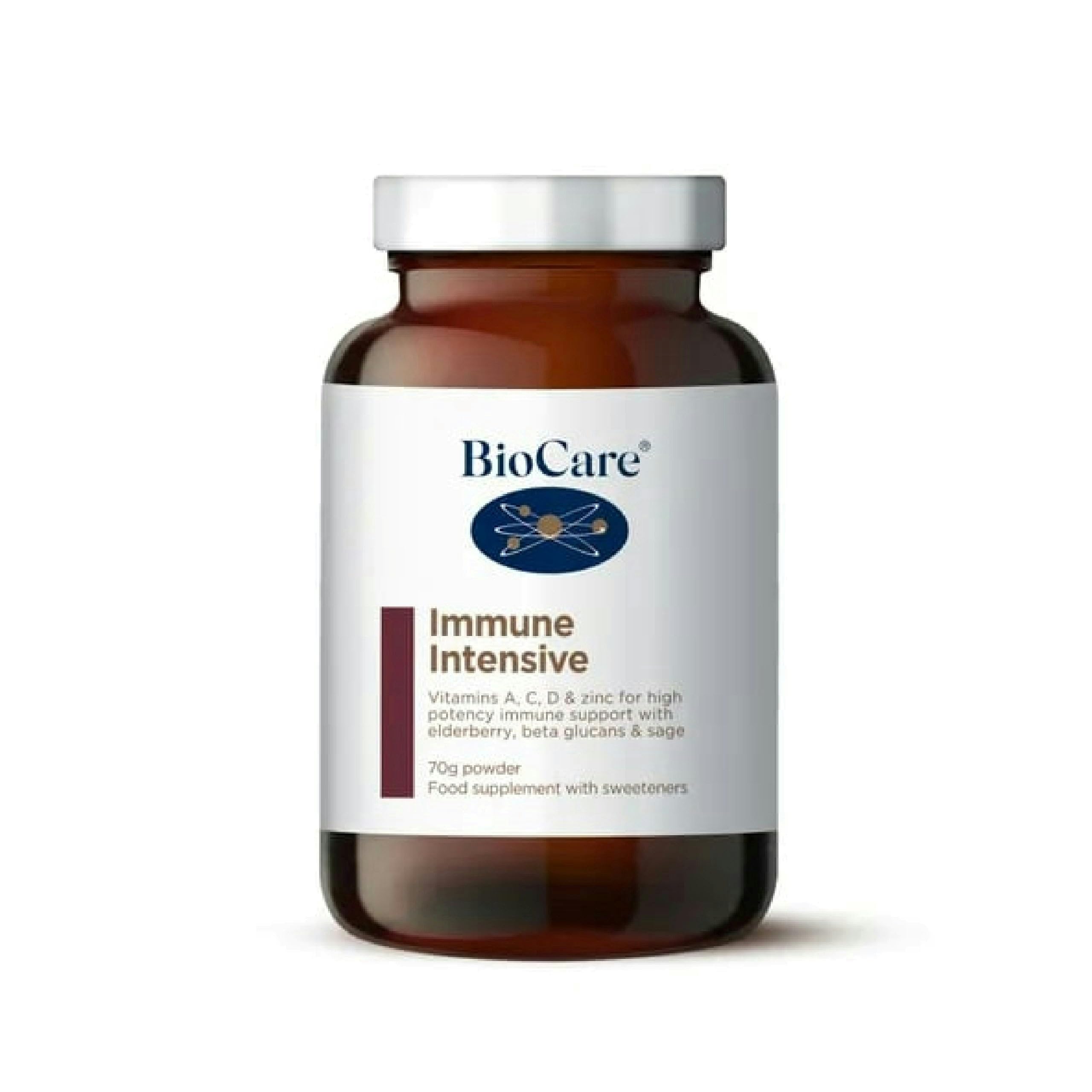 BioCare Immune Intensive - High Strength Powder with Vitamins A, C, D, Zinc & Magnesium - for Energy & Immune Support - 70g