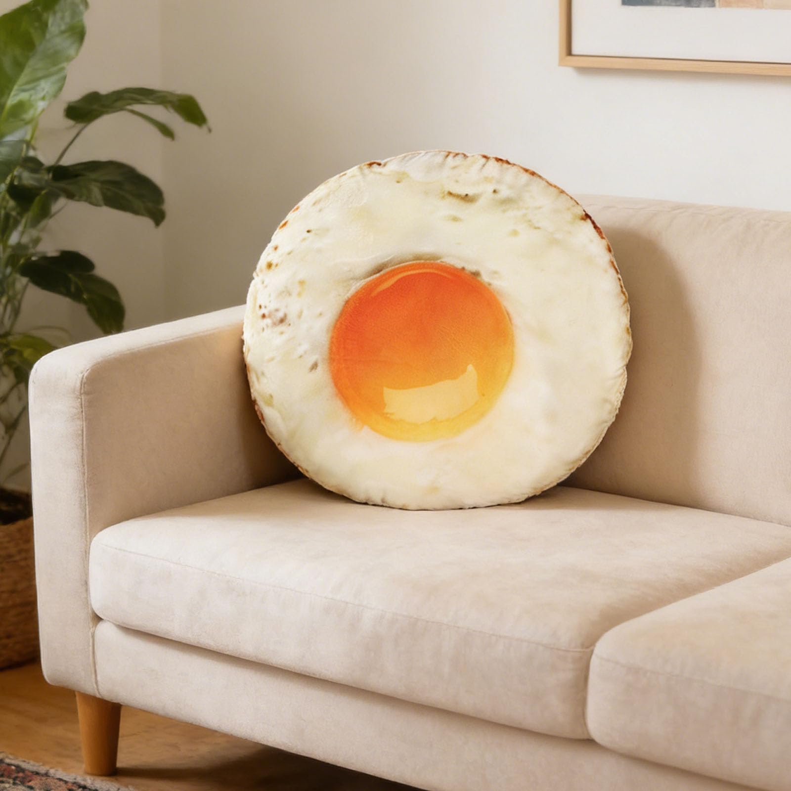 Peluche, Simpatico peluche a forma di uovo, cuscino imbottito realistico con
