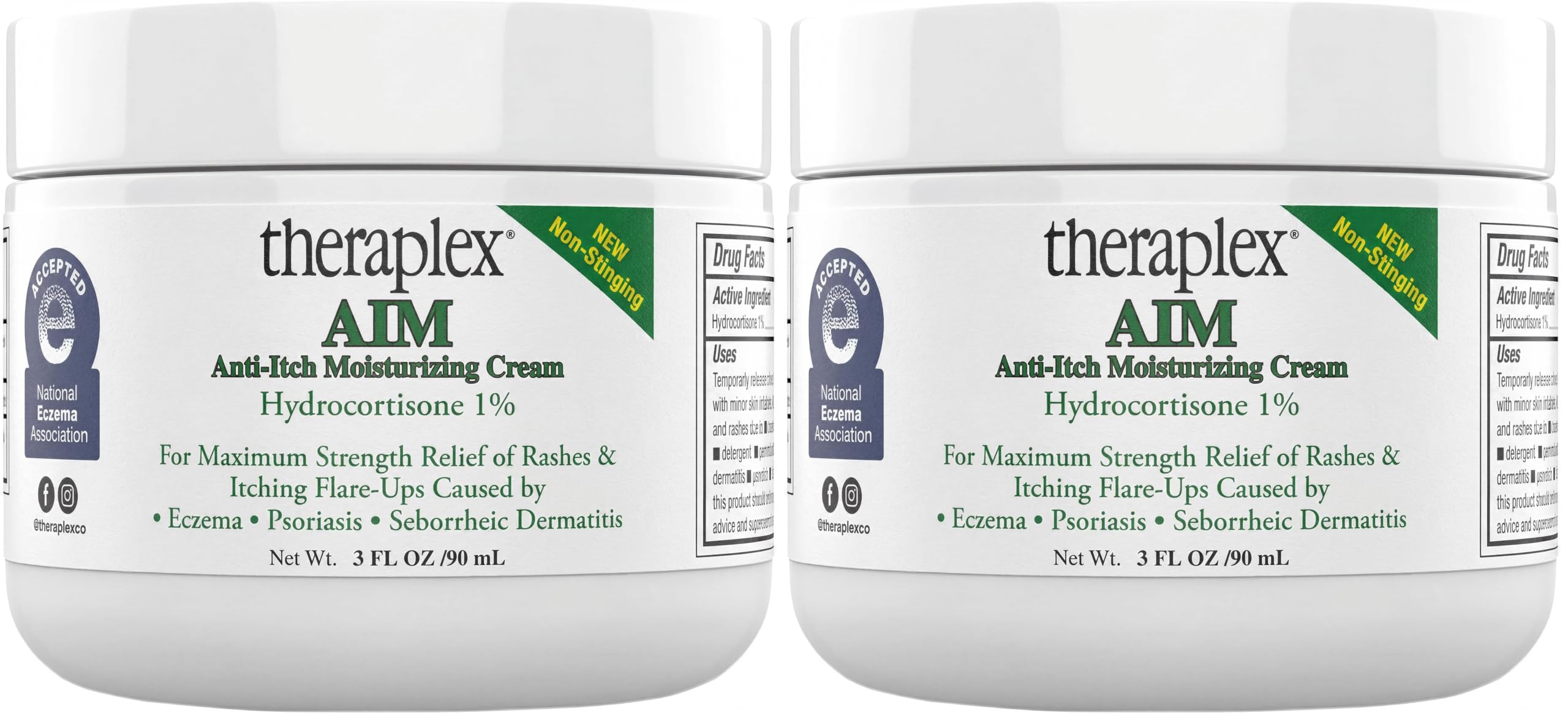 Theraplex AIM - Anti Itch Cream (2 oz) – 1% hydrocortisone for Itchy Skin Relief, moisturizing Cream for Eczema, Seborrheic Dermatitis. Safe for Kids. Relieves Itchy Skin with Maximum Strength. — Amazon image 11