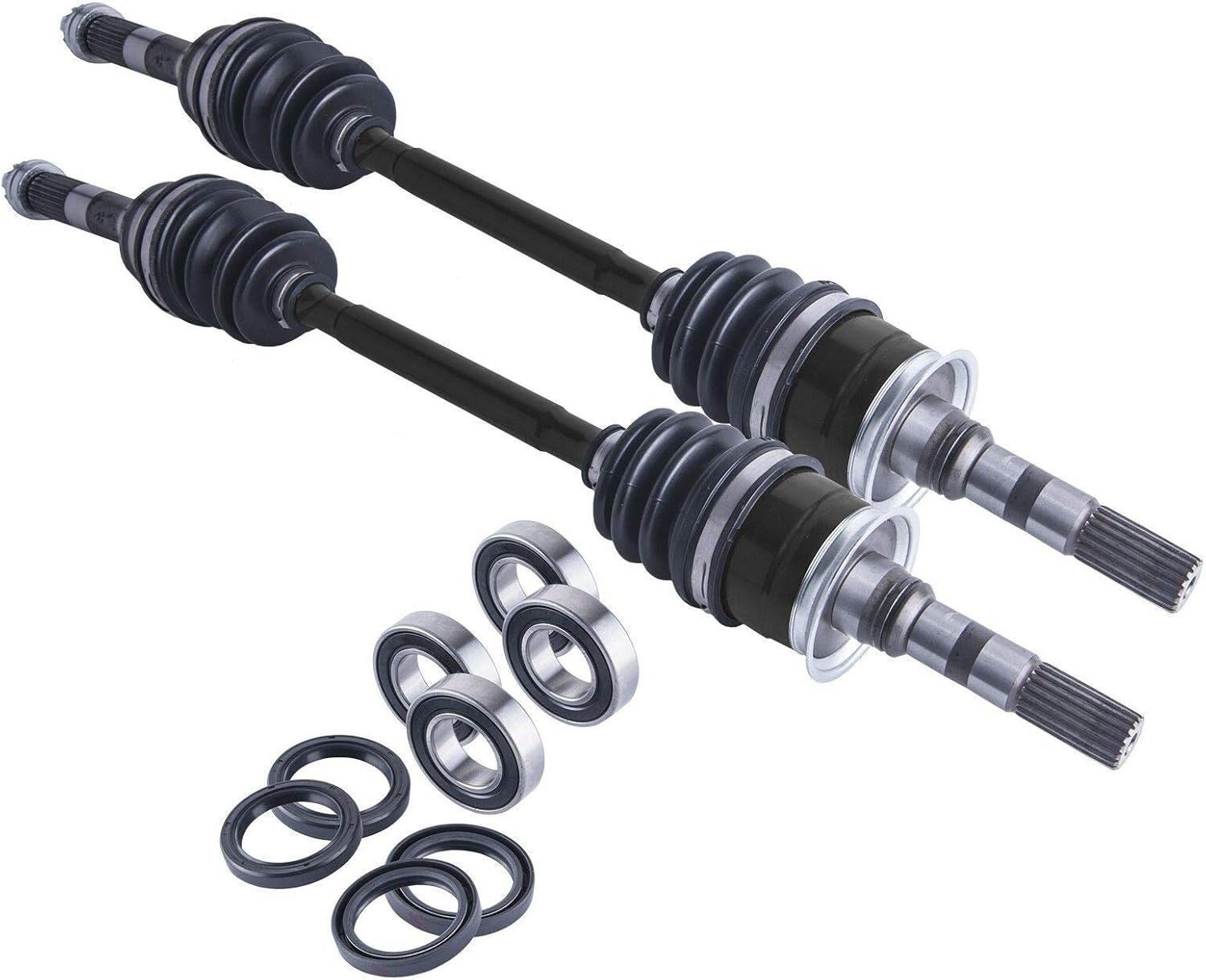 East Lake Axle front cv axles wheel bearings & seals set for Kawasaki Mule 2510/3010/4010 1998-2025
