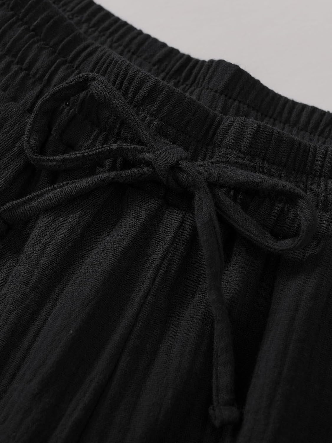 Weintee Women's Petite Cotton Gauze Pants for Casual Summer - Image 4