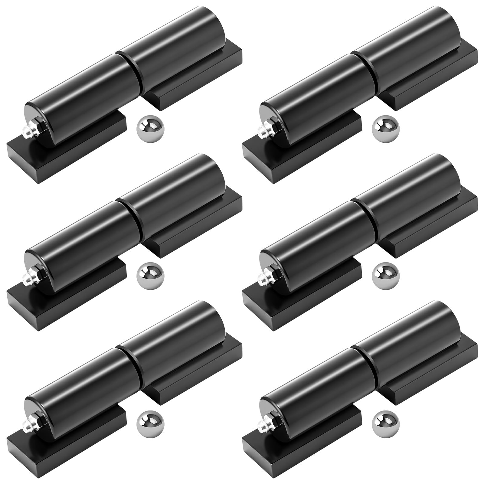 Charnière à souder robuste 12.7 cm lot de 6 pour portail battant lourd et rampe