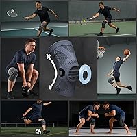 Vista 7 de NEENCA - Rodillera profesional de compresión, tecnología de punto horizontal, grado médico, para desgarro de menisco, ligamento anterior cruzado