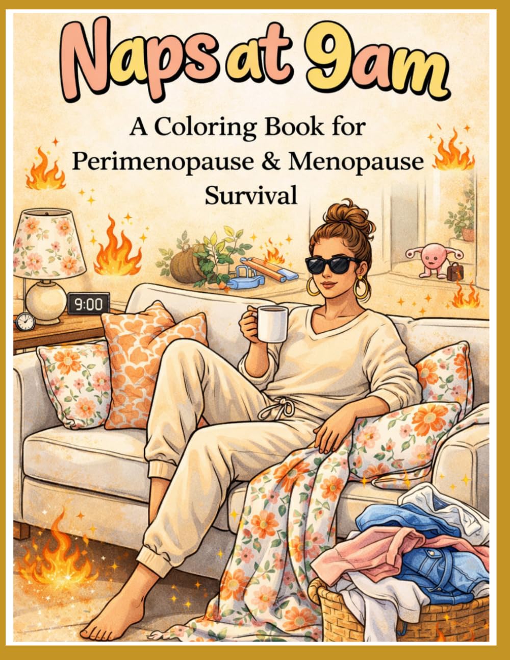 Naps at 9am - Coloring Book