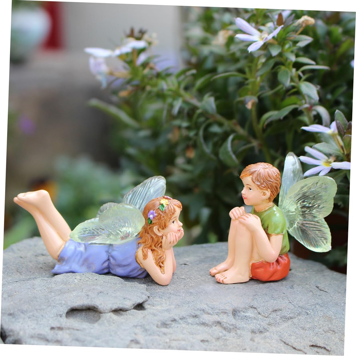 BESPORTBLE 8stücke Teiliges Resin Fairy Statue Zauberhafte Miniaturfiguren Für Garten Bürodekoration Langlebig Und Kreativ Gestaltet Für Gartenliebhaber Und Deko-Fans