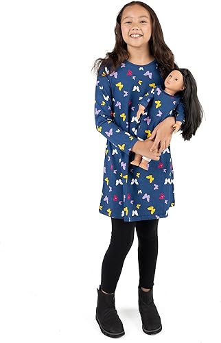 Miniatura 2 de Leveret - Conjunto de vestidos a juego para niña y para muñeca 100 algodón gran variedad de estilos tallas de 2 a 14 años