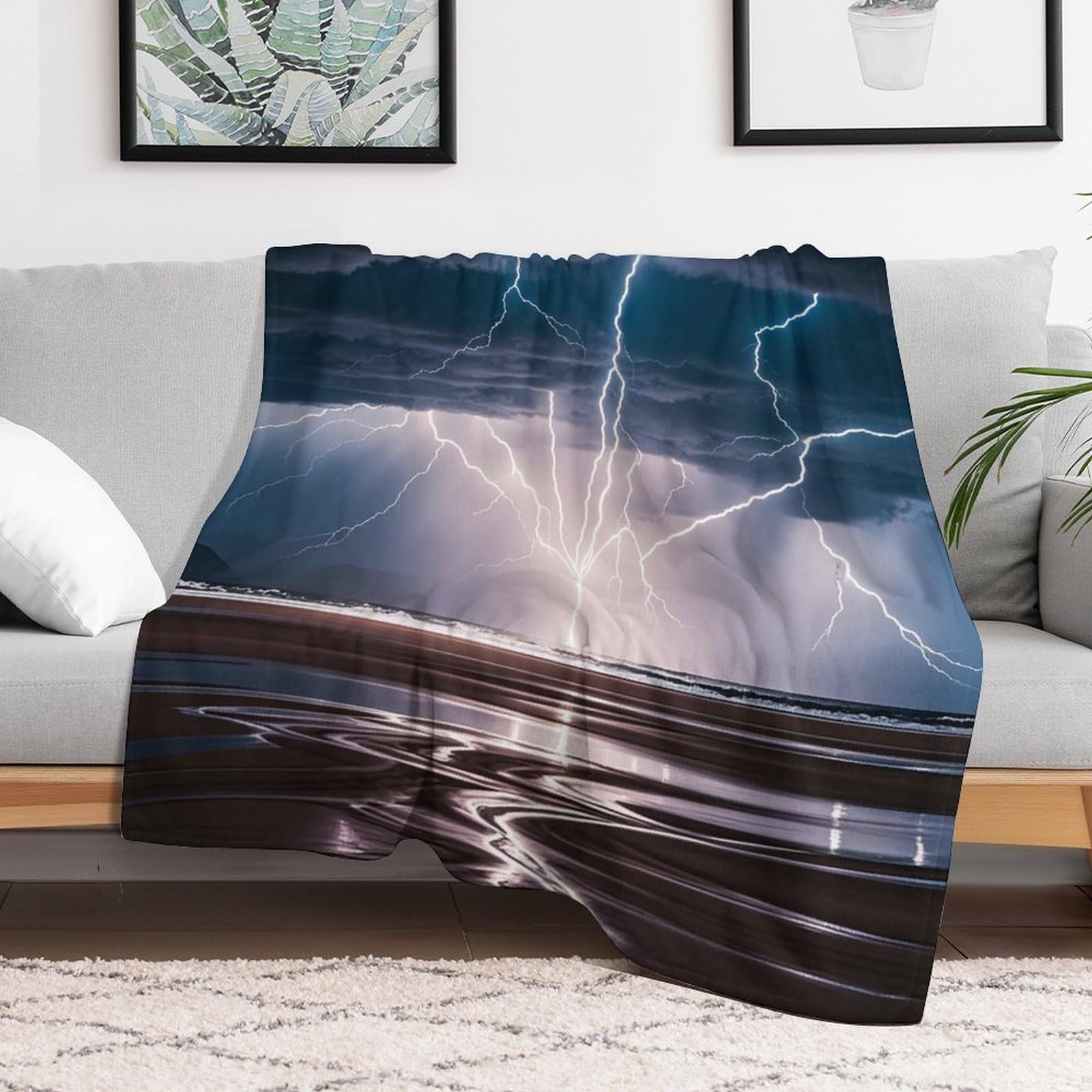 Couverture polaire en flanelle anti-froid pour soulager les nuits fraîches sur votre canapé