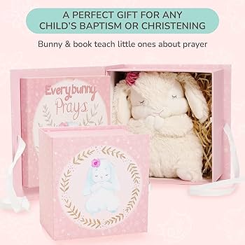 Amazon.com: Tickle & Main Everybunny Prays Bunny Plush & Musical