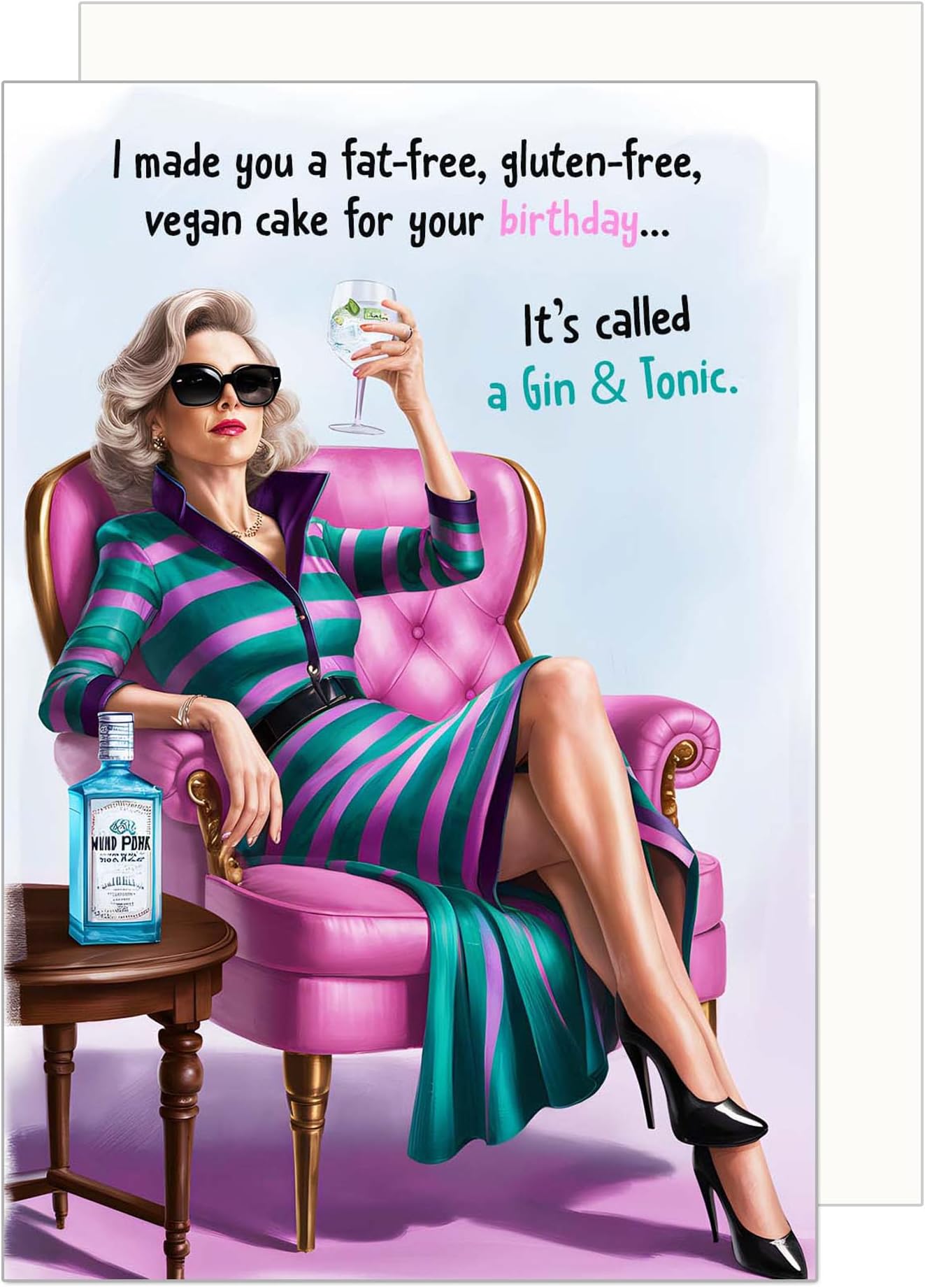 Geburtstagskarte Für Freundin - Lustige Lama Karte Mit Aufklebern