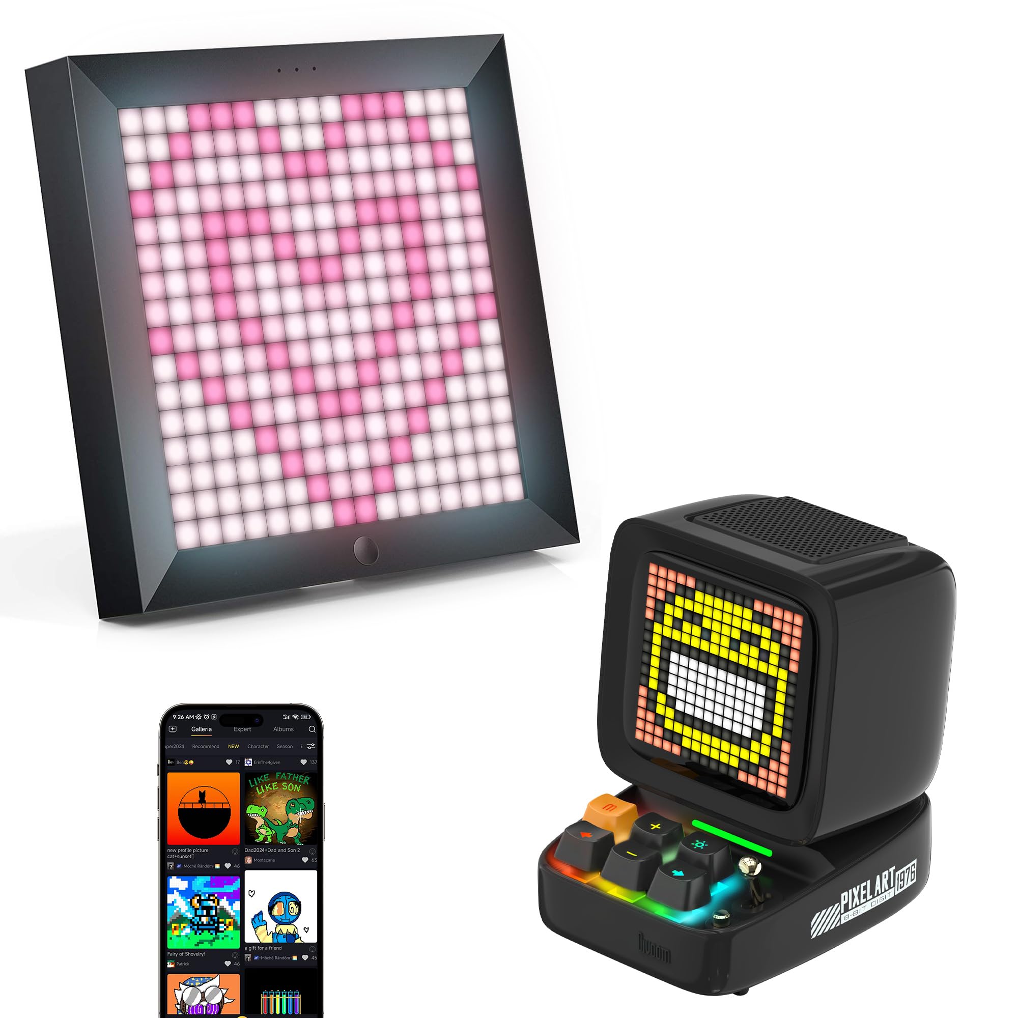 Divoom Ditoo-Proスピーカー ・Divoom Pixoo 64 Amazon.com : Divoom Pixoo Pixel Art Display & Ditoo Pro
