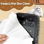 45 Count Litter Box Liners for Happypaw XXXL Self Cleaning Litter box GEN 5 Plus Waste Bags, Leak Proof Replacement Jumbo Cat Litter Box Liners, Extra Thick Cat Litter Bags, Durable Waterproof