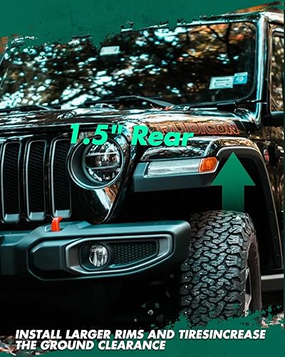 Miniatura 5 de SCITOO para Jeep Kit de elevación de nivelación trasera de 1.5 pulgadas, espaciadores de elevación trasera, kits de elevación de suspensión