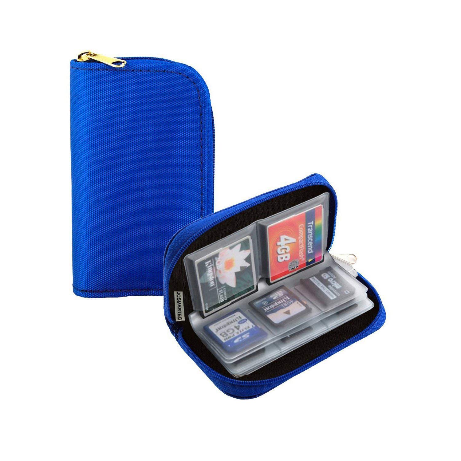 Memory Card Carrying Case - Suitable for SDHC and SD Cards, Mixtecc 8 Pages and 22 Slots Memory Card Holder Bag Wallet Bag for Media Storage Organization (Blue)-image-29