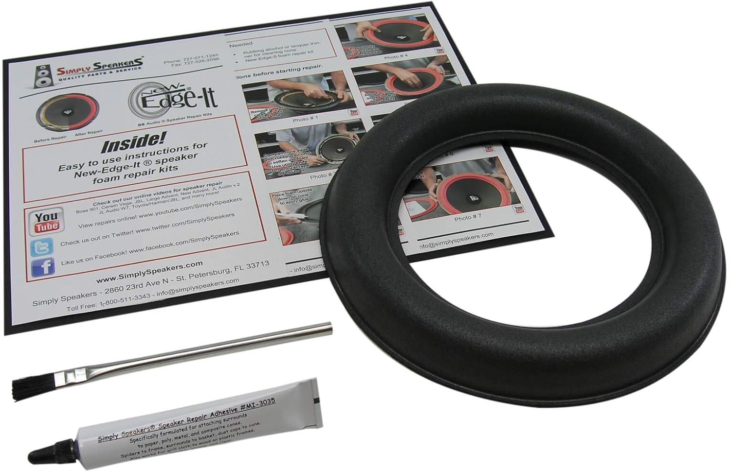 Jl Subwoofer JL Audio 13W7 Speaker Foam Repair Kit Fits