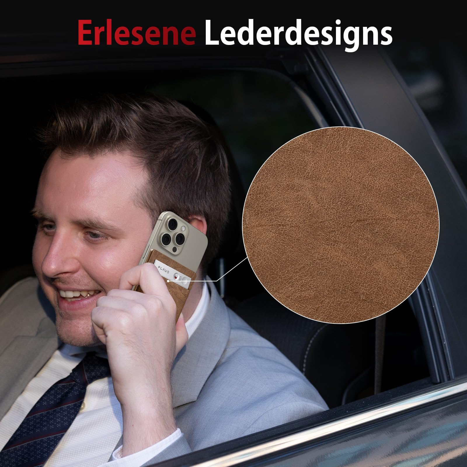 Diktiergerät Magnetische Hülle für Plaud Note, kompatibel mit Plaud Note KI Aufnahmegerät, tragbare Schutzhülle (Braun)