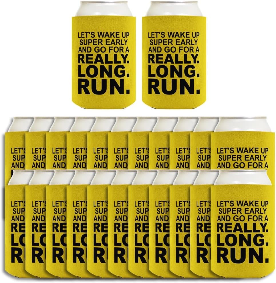Marathon Runner Drink Cooler Wake Up Super Early - Really Long Run 24-Pack Can Drink Thermocoolers Party Pack