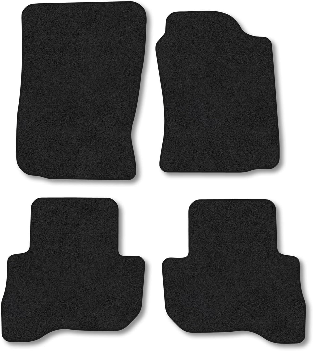 Toyota Land Cruiser (1996-2002) Carpet Car Mats | Black Edge Trim Tailored Fit Floor Mats Full Coverage Protection Accessories Easy Clean Anti Slip Made in the UK