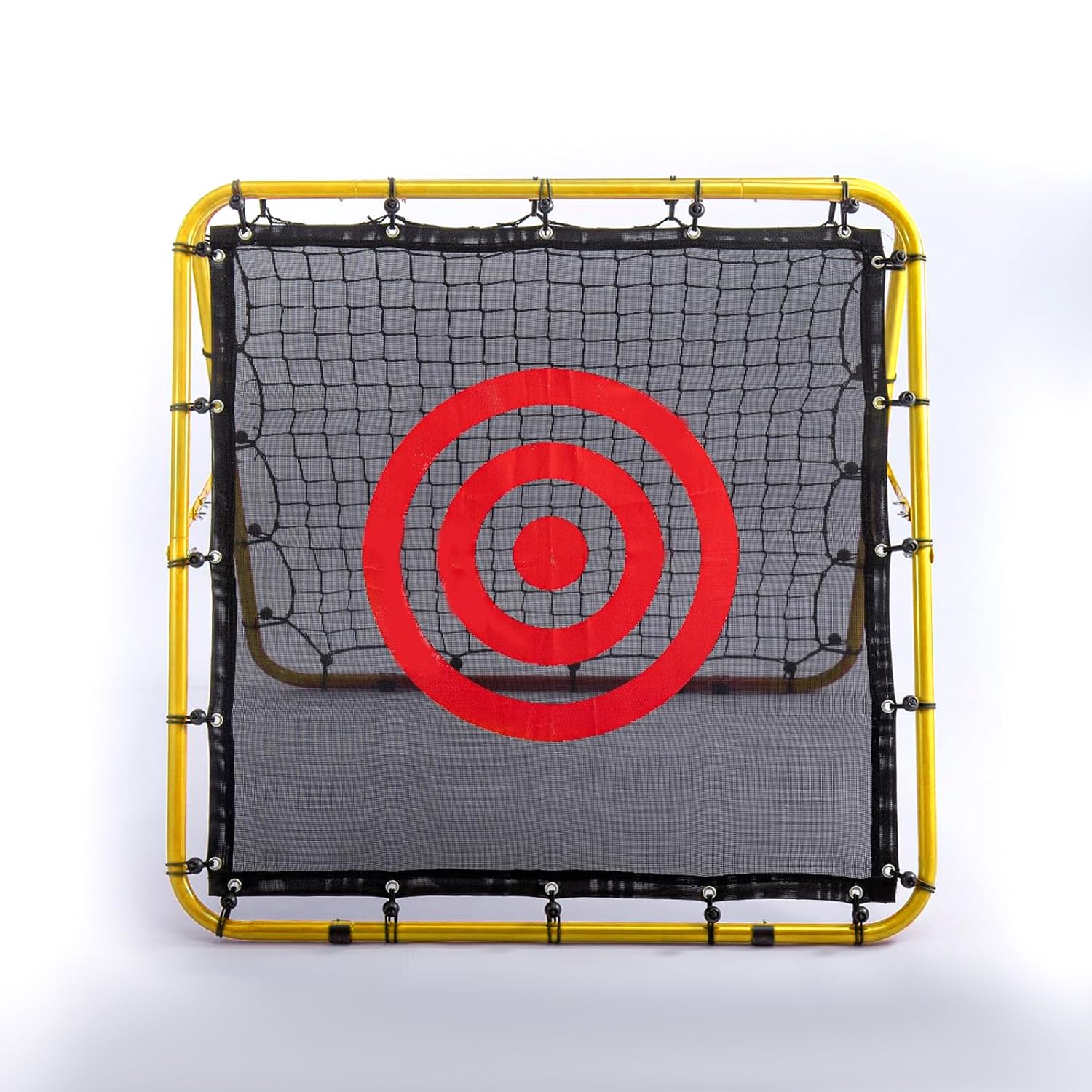 Football Rebounder Net Double Sided 100x110x100cm Adjustable Soccer Goal Kickback Target Portable Training Equipment