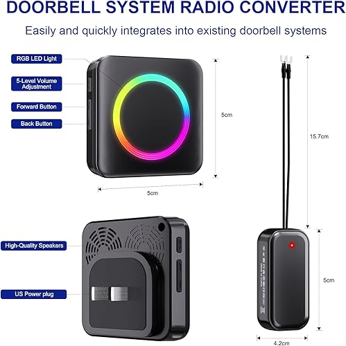 Miniatura 9 de Timbre inalámbrico - Compatible con timbre de video Blink y timbre de video Blink (2. generación) (1 extensor de timbre de video 1 receptor)