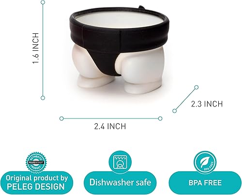 Miniatura 6 de PELEG DESIGN Egguins - Soporte para huevos 3 en 1 para cocinar, almacenar y servir + Arthur, soporte para tazas de huevos duros o suaves con una