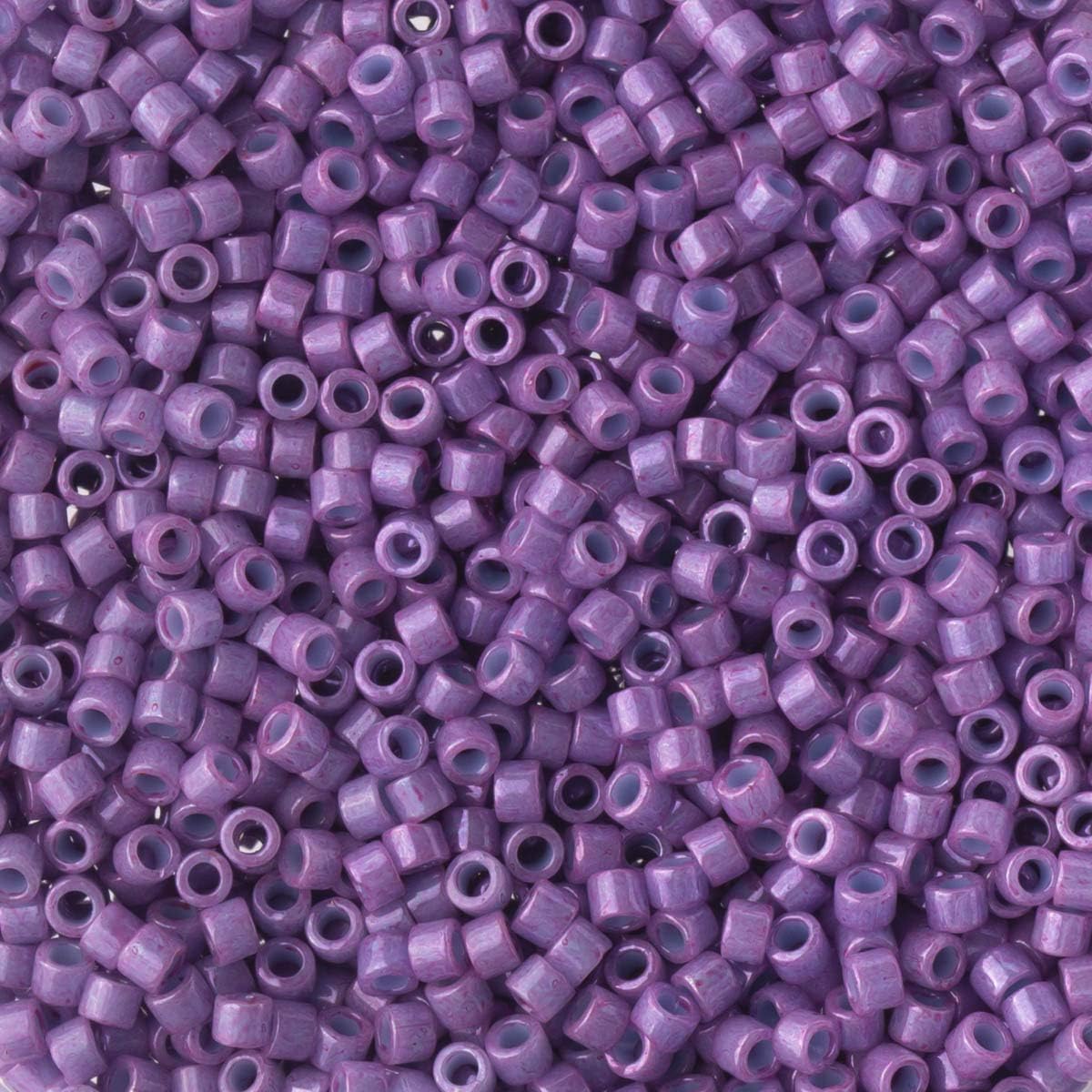 Miyuki Delica Seed Beads Bundle: Size 11/0, Purple Opaque Palette Collection DB660, DB1363, DB1376-3 Tubes of 7.2 Grams ea