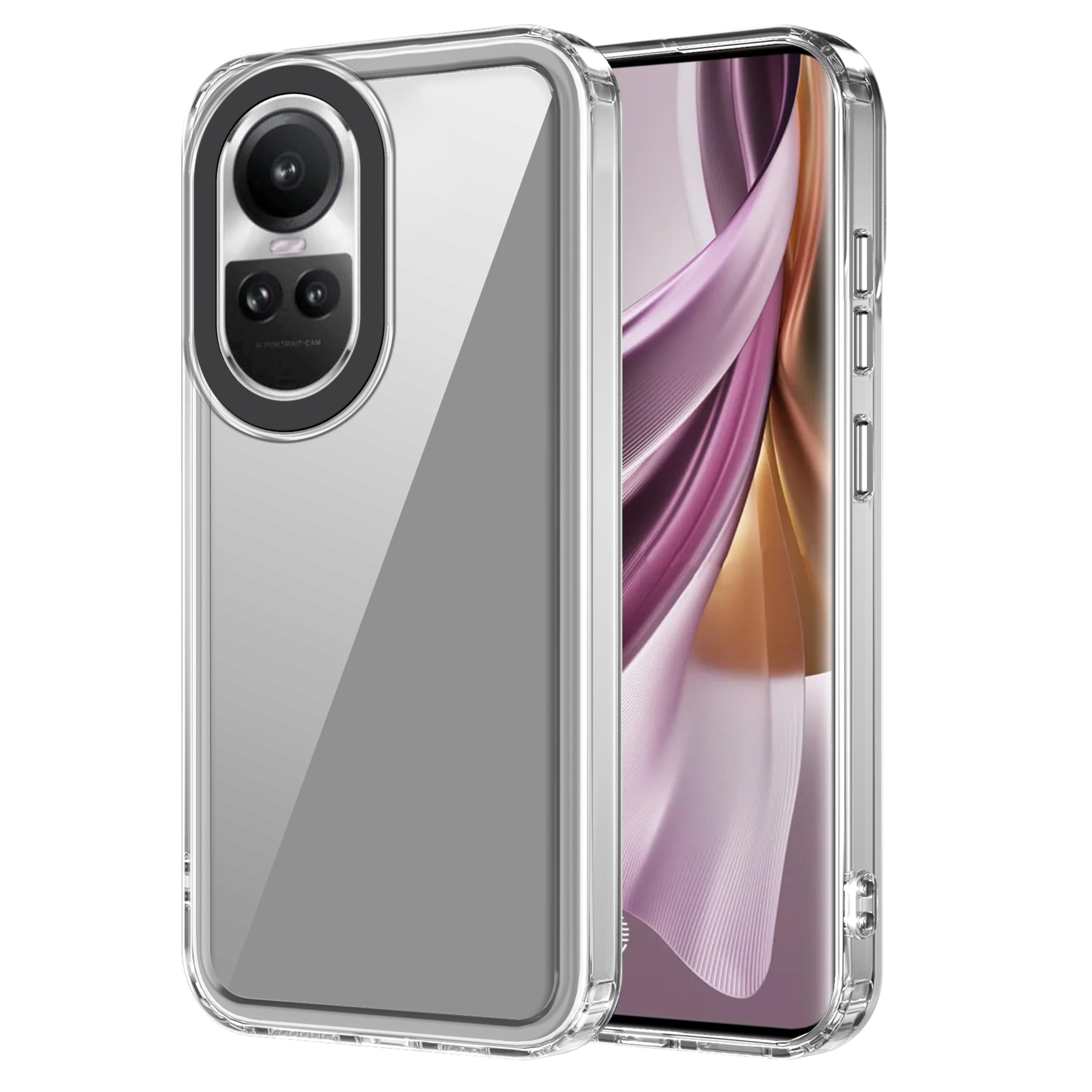 Amazon Basics Back Case Cover for Oppo Reno 10 Pro 5G (TPU + PC_Transparent) (B0CSP7KM37) Amazon Price History, Amazon Price Tracker