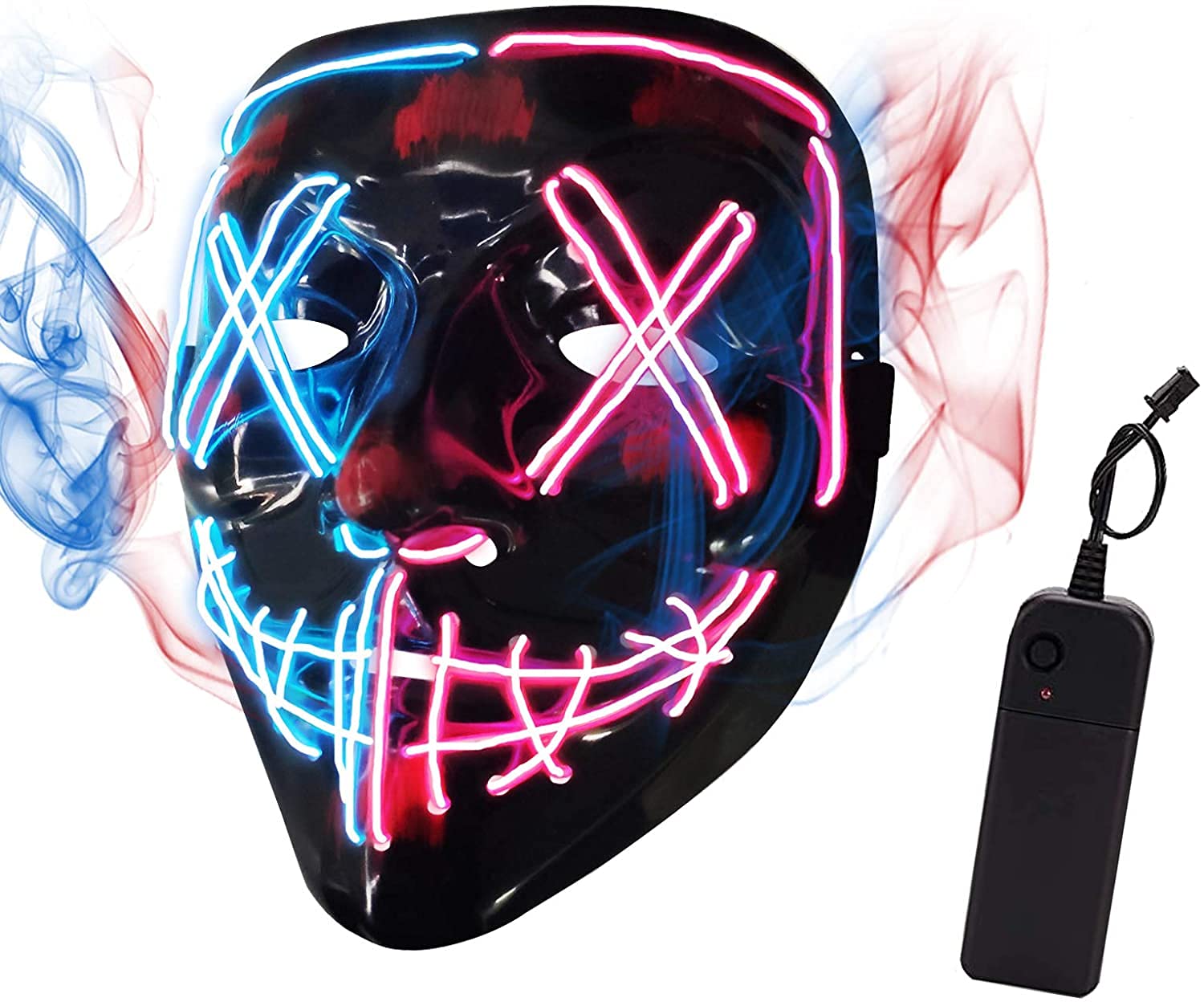 See full amazon price history chart for PATPAT® Halloween Light Up Mask, LED Mask Scary Mask for Halloween Festival Party ,Masquerade Cosplay Light Up Face Mask for Men Women Kids (Half Blue & Pink) PATPAT® Halloween Light Up Mask, LED Mask Scary Mask for Halloween Festival Party ,Masquerade Cosplay Light Up Face Mask for Men Women Kids (Half Blue & Pink) (B0B62TFFVW) Amazon Price History, Amazon Price Tracker