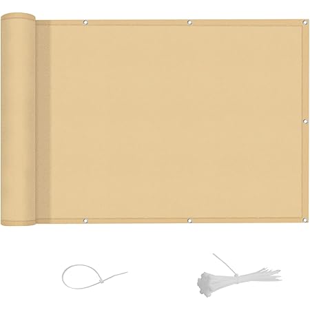 Brise Vue Balcon 120X500Cm Couverture De Écran Jardin Opaque Résistant