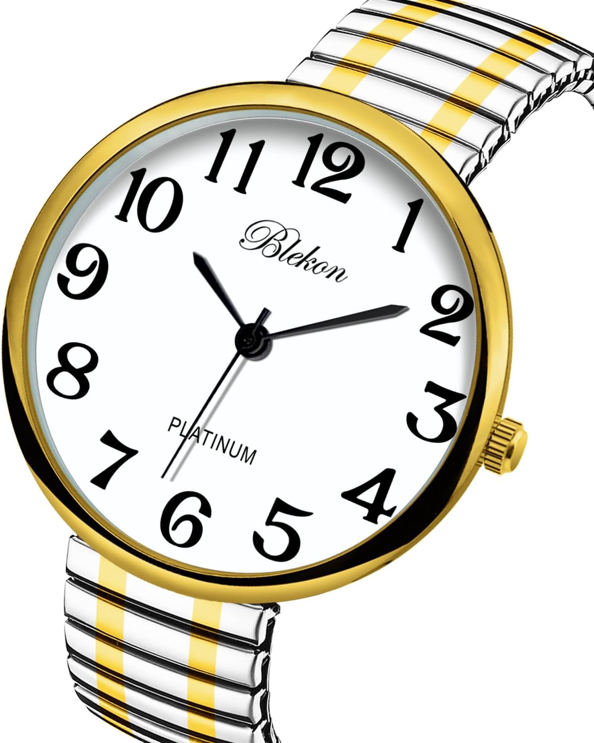 Blekon Collections New Super Large Face Stretch Band Japanese Movement PC21J Fashion Watch - Image 5