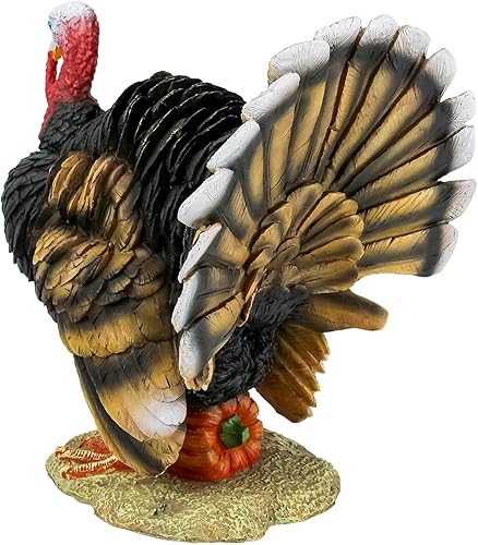 Miniatura 10 de Design Toscano QM2373100 Estatua de Pavo Norteamericano, a todo color, Pequeña