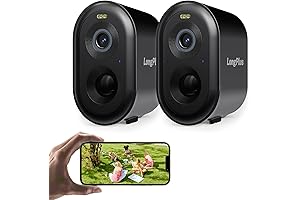 LongPlus 2 pack cameras for home security outdoor wireless wifi