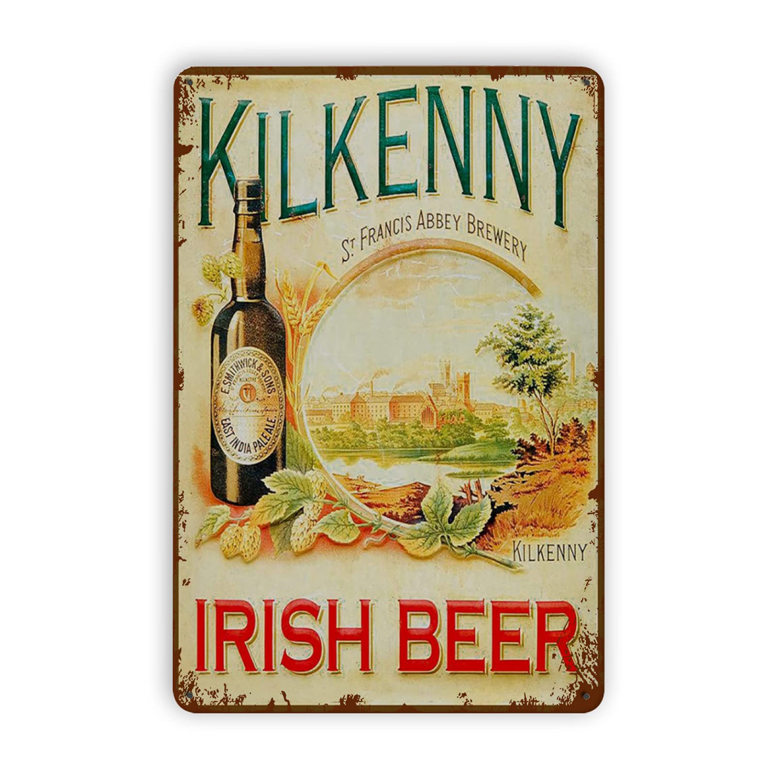 Bioprocess Tinsignc4050 Kilkenny Irish Beer Art Tin Sign Wall Decor Poster Metal Sign 8X12 Inches