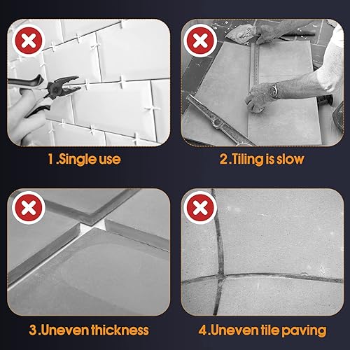 Miniatura 3 de Boao Cuñas de plástico estructurales de herradura en forma de U para nivelar, 14 pulgadas, 316 pulgadas, 18 pulgadas, 116 pulgadas, negro, amarillo,