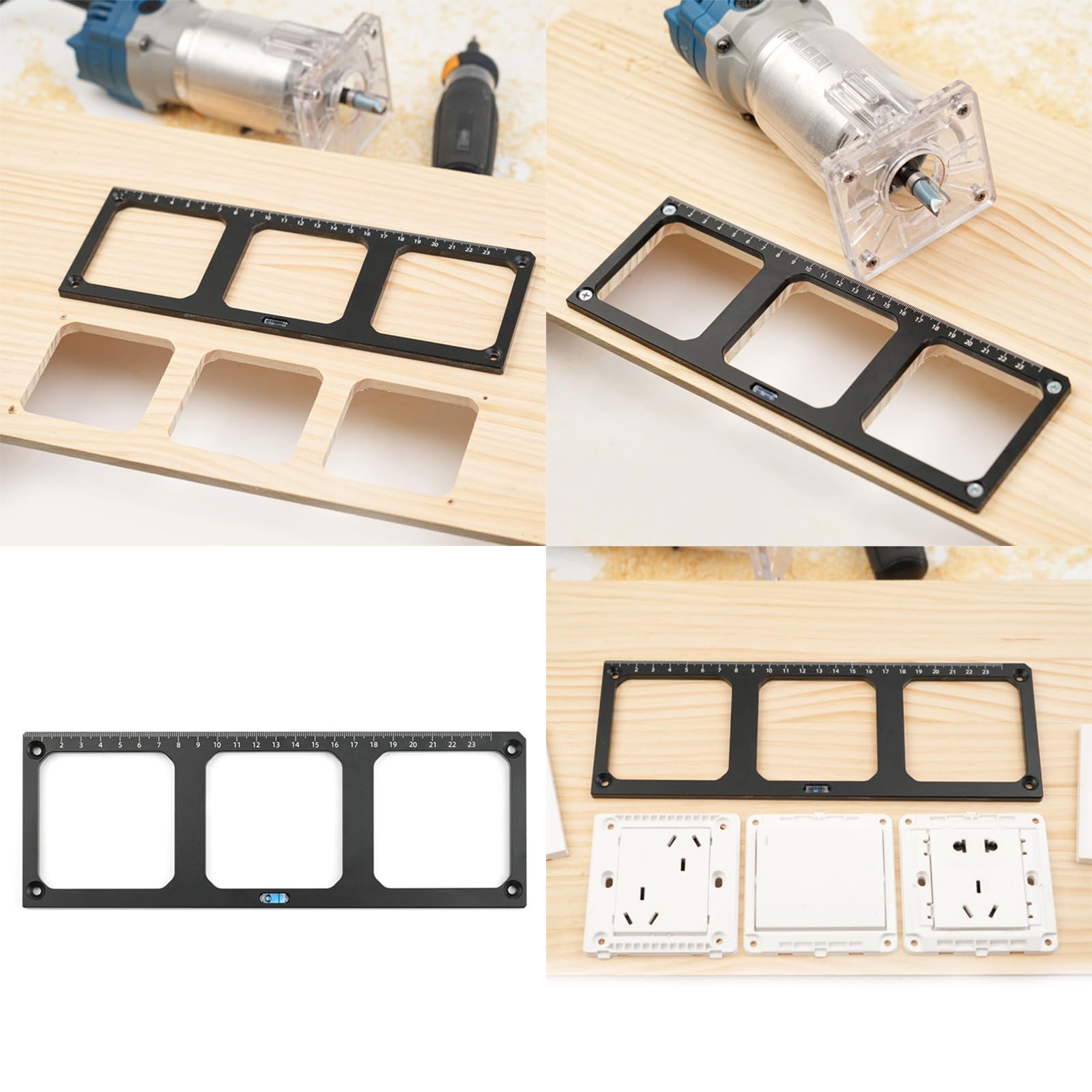 86 Type Wire Box Template Switches Socket Gray Sturdy Easy Use Electrical Outlet Installation For Electrician Work