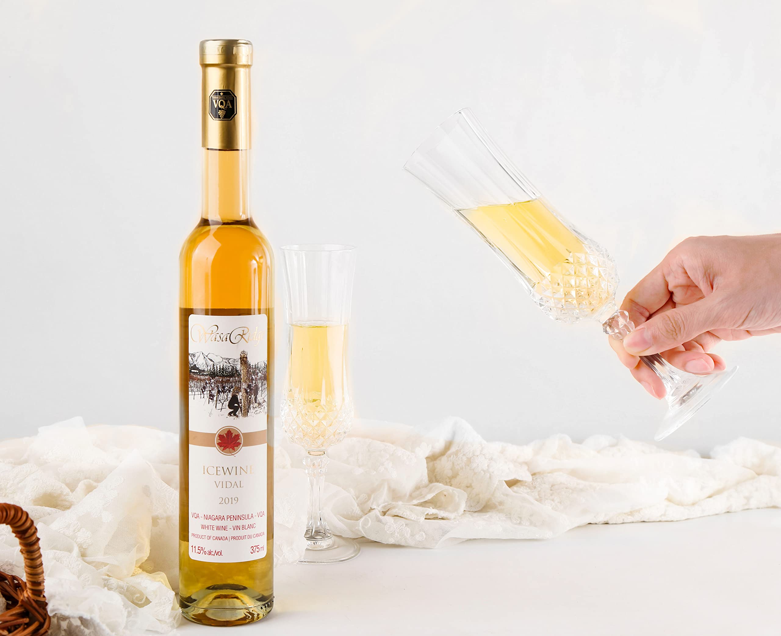WasaRidge 2019 Vidal Eiswein 37.5 cl, Kanadischer Eiswein aus Niagara Peninsula, Ontario, Kanada