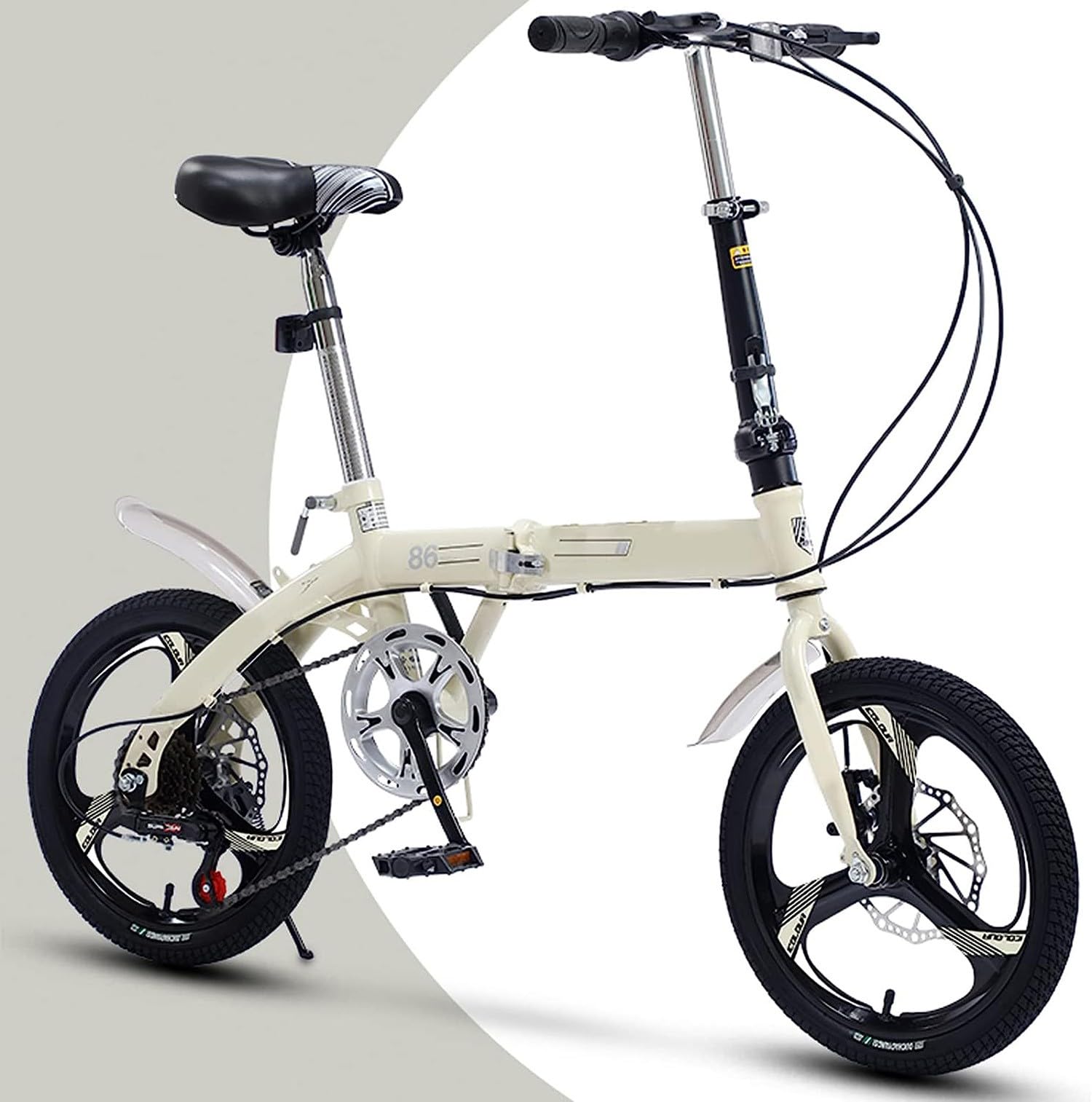 折りたたみ自転車（6段変速） 折りたたみ自転車 6段変速 リアサス 