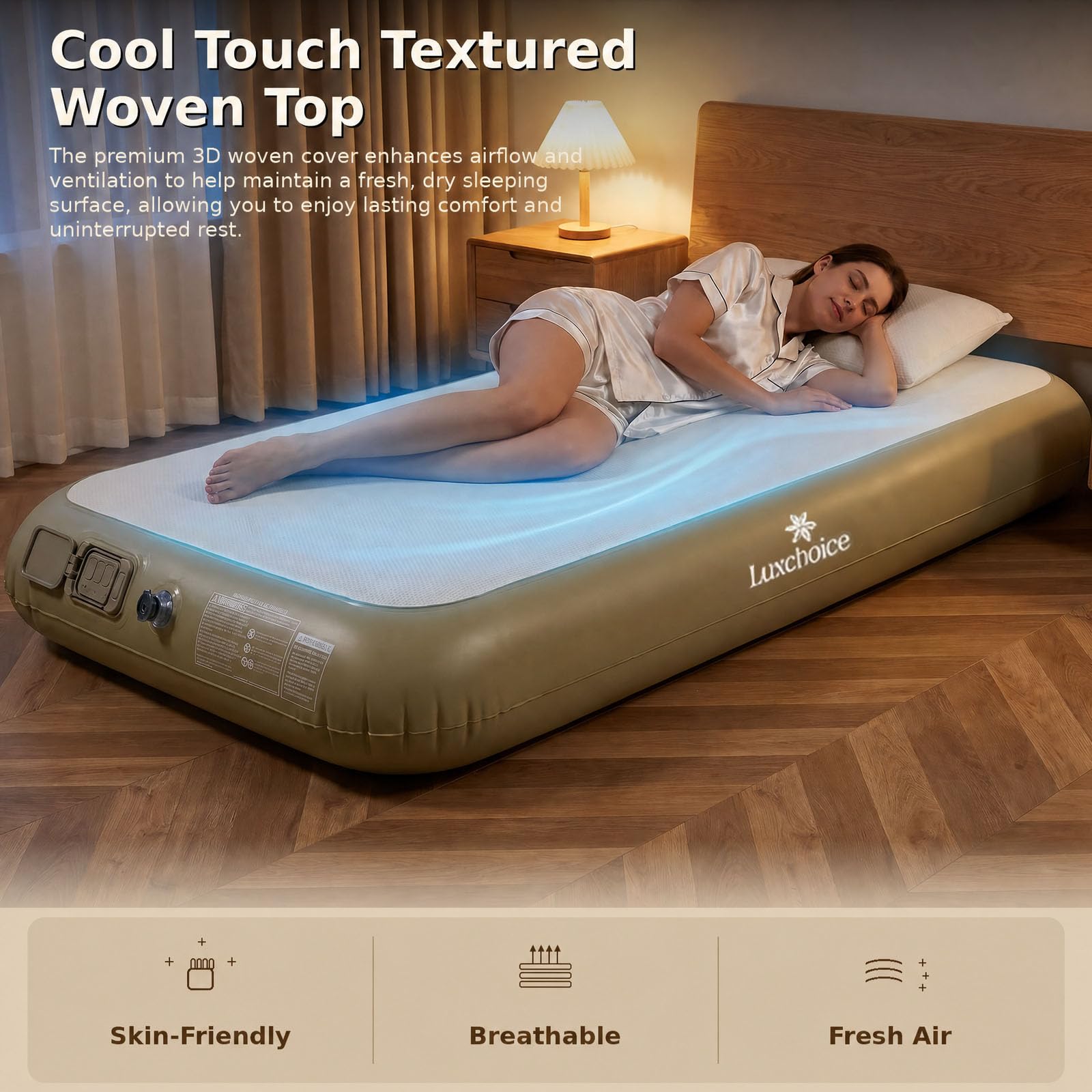 Amazon.co.jp: Luxchoice (ラックスチョイス) ツインエアマットレス